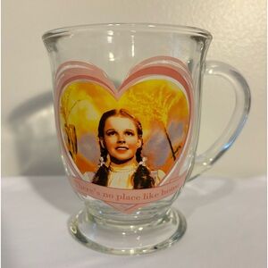 The Wizard of Oz.  Glass mug, Judy Garland, There’s no place like home
